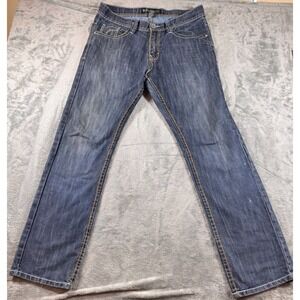 Southpole Mens Straight Denim Blue Jeans Size 34x32 100% Cotton‎